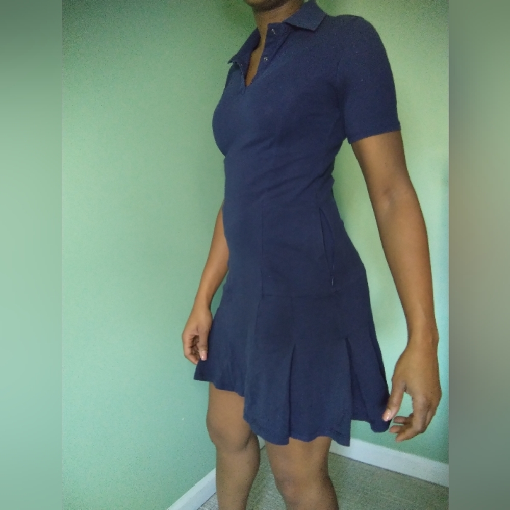 Women's sage navy blue tennis/golf dress - Picture 5 of 9